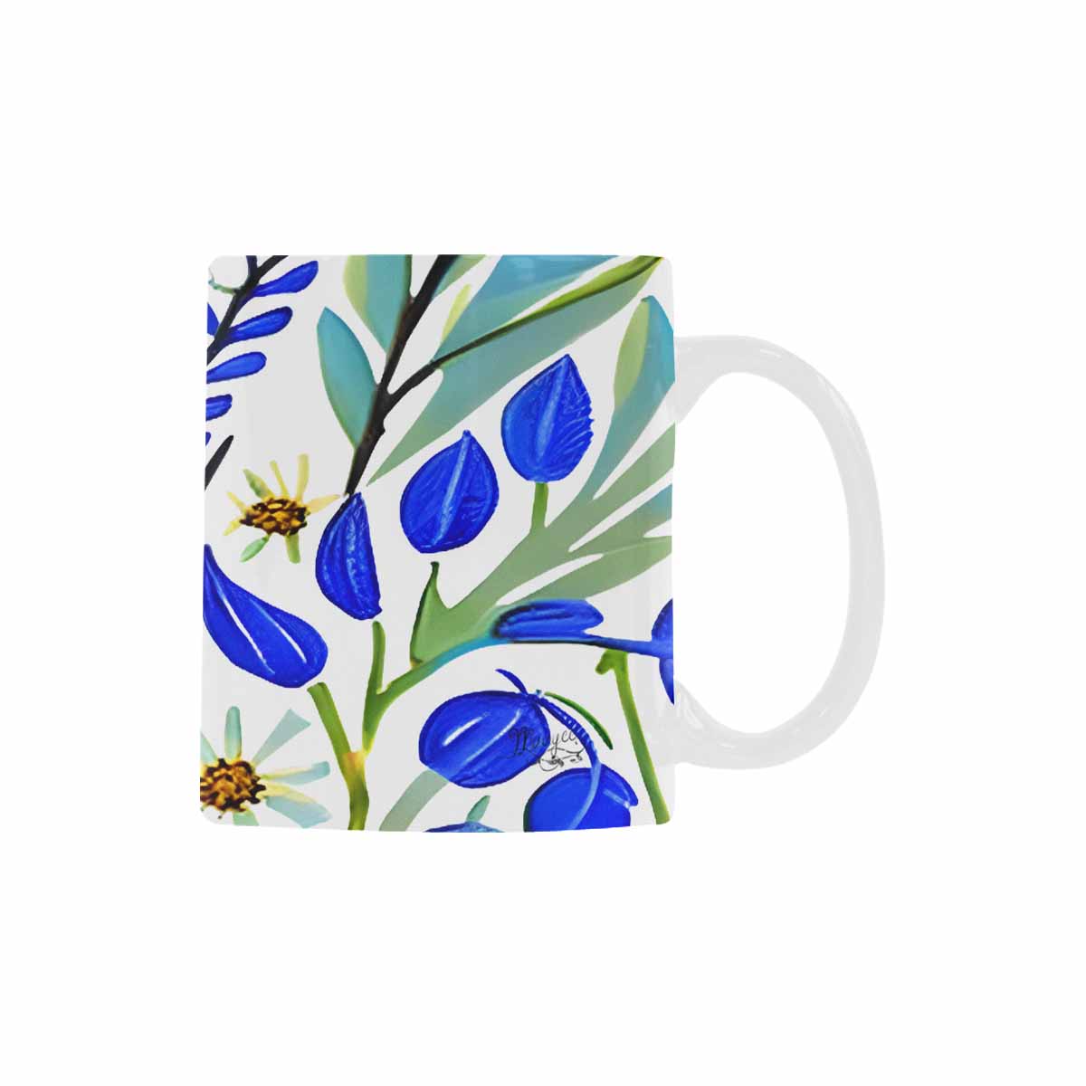 Quality Mug, coffee mug, tea cup, Bright florals, Set 1A, Design 12