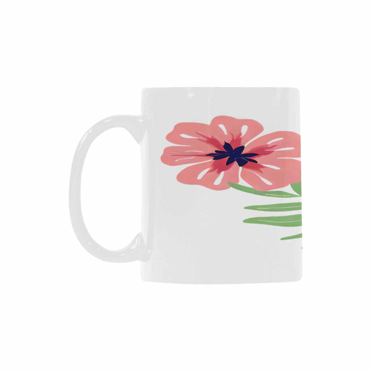 USA made Quality Mug, coffee mug, tea cup, Bright florals, Set 2, design 97