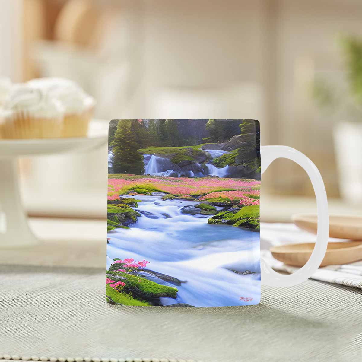 Rivers & Mountains Landscape mugs, set 1 design 14