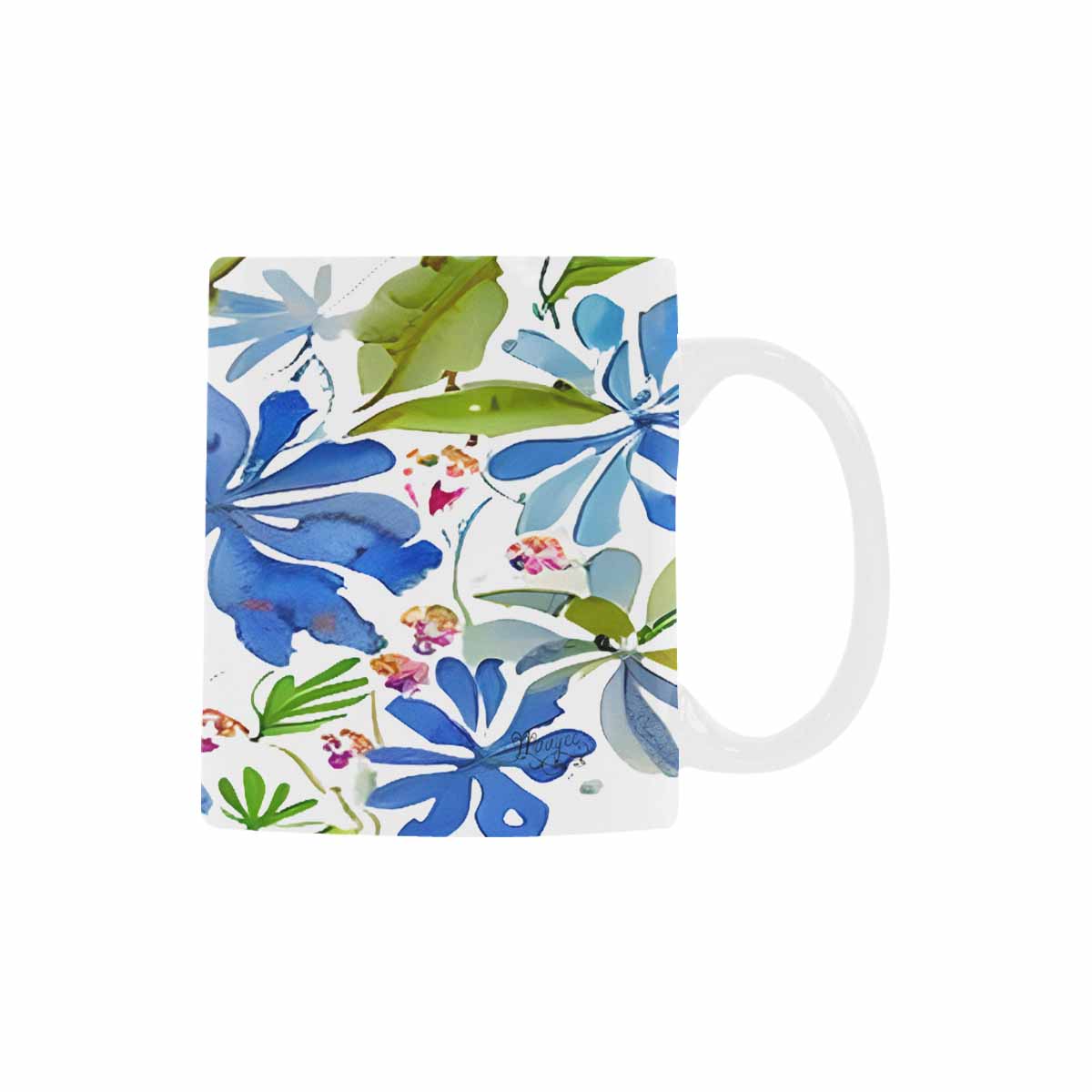 USA made Quality Mug, coffee mug, tea cup, Bright florals, Set 1A, Design 36