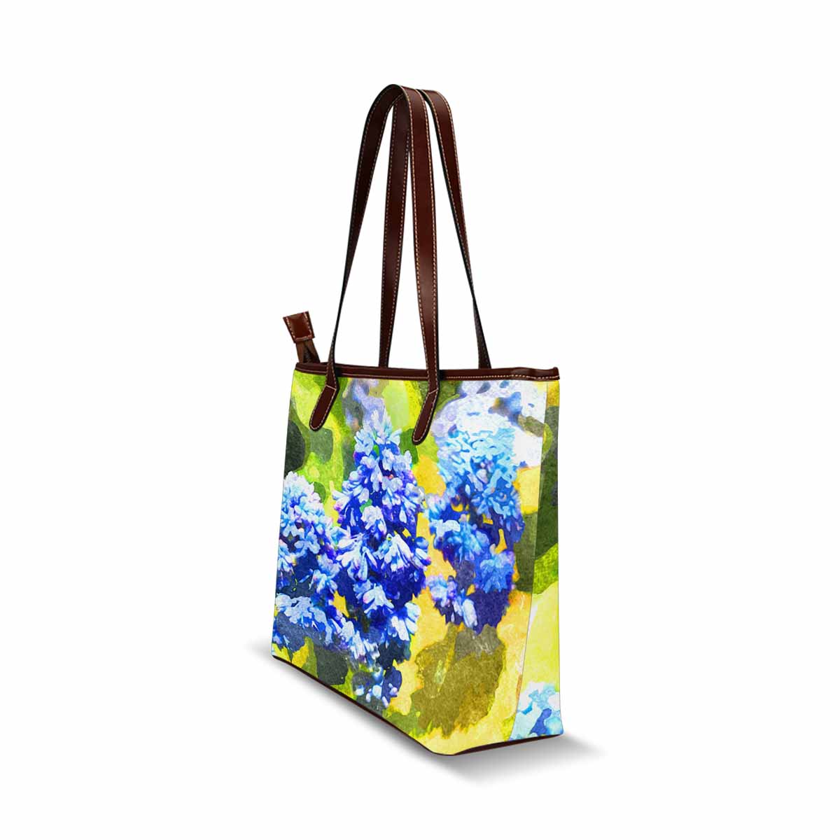 Classic Fabric handbag, watercolor floral, design 181