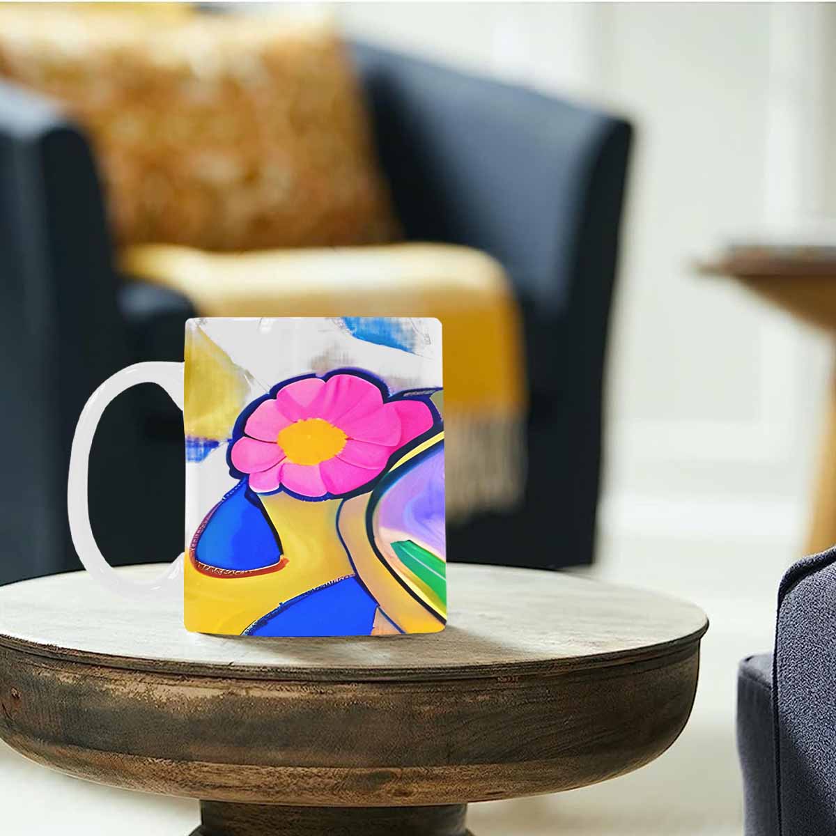 Quality Mug, coffee mug, tea cup, Bright florals, Set 1A, Design 72