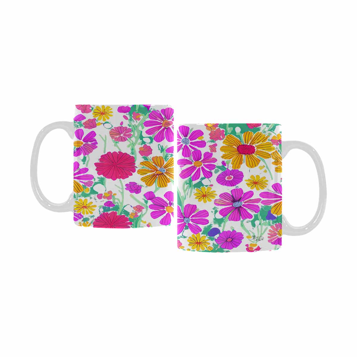 Quality Mug, coffee mug, tea cup, Set 1A, Mixed Floral design 20