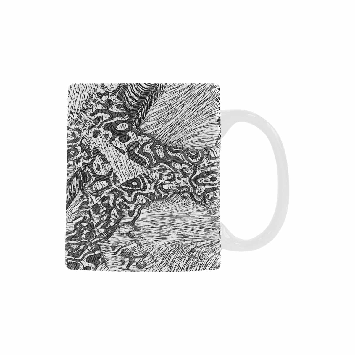 Quality Mug, coffee mug, tea cup, B & W Abstract, Set 1, design 69