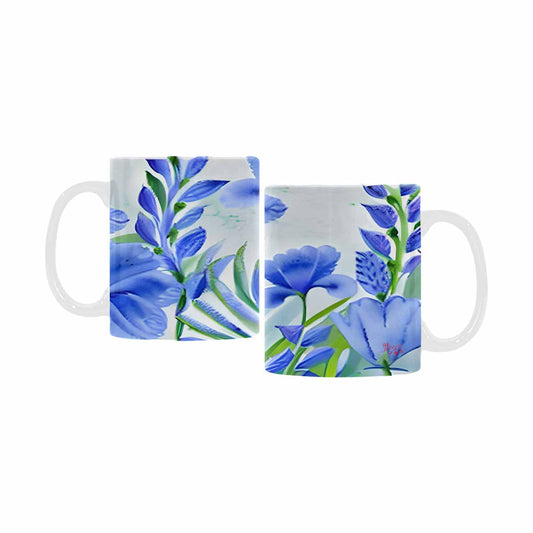 USA made Quality Mug, coffee mug, tea cup, Bright florals, Set 1, Design 79