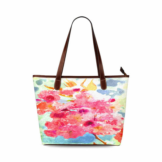 Classic Fabric handbag, watercolor floral, design 28