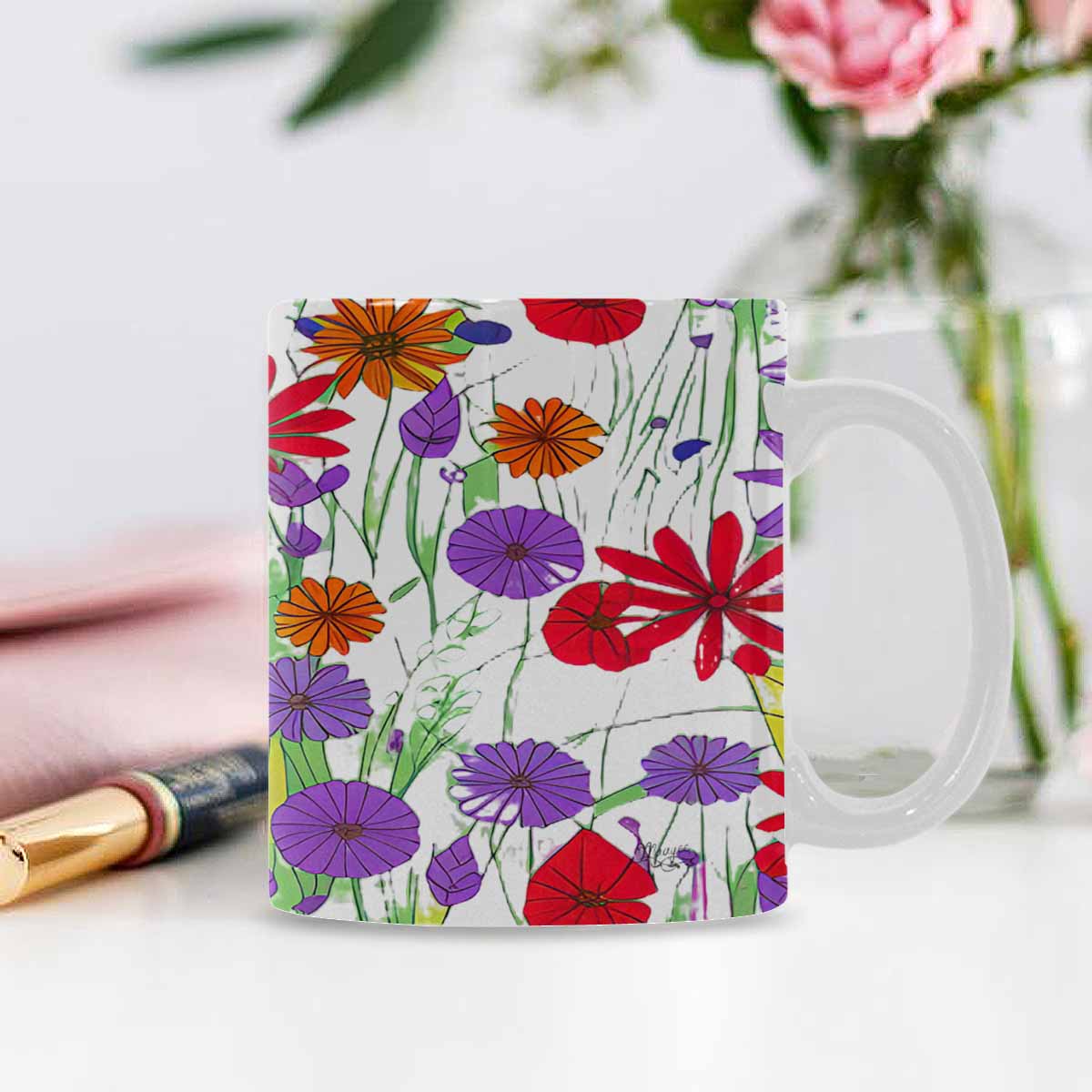 Quality Mug, coffee mug, tea cup, Set 1A, Mixed Floral design 46