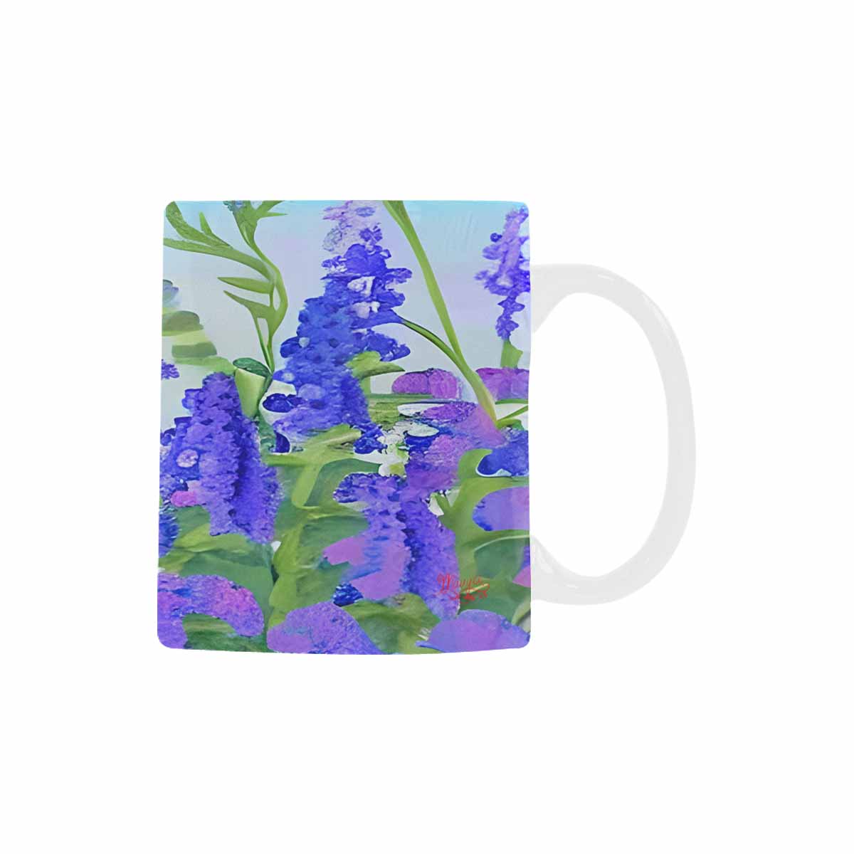 USA made Quality Mug, coffee mug, tea cup, Bright florals, Set 1, Design 88