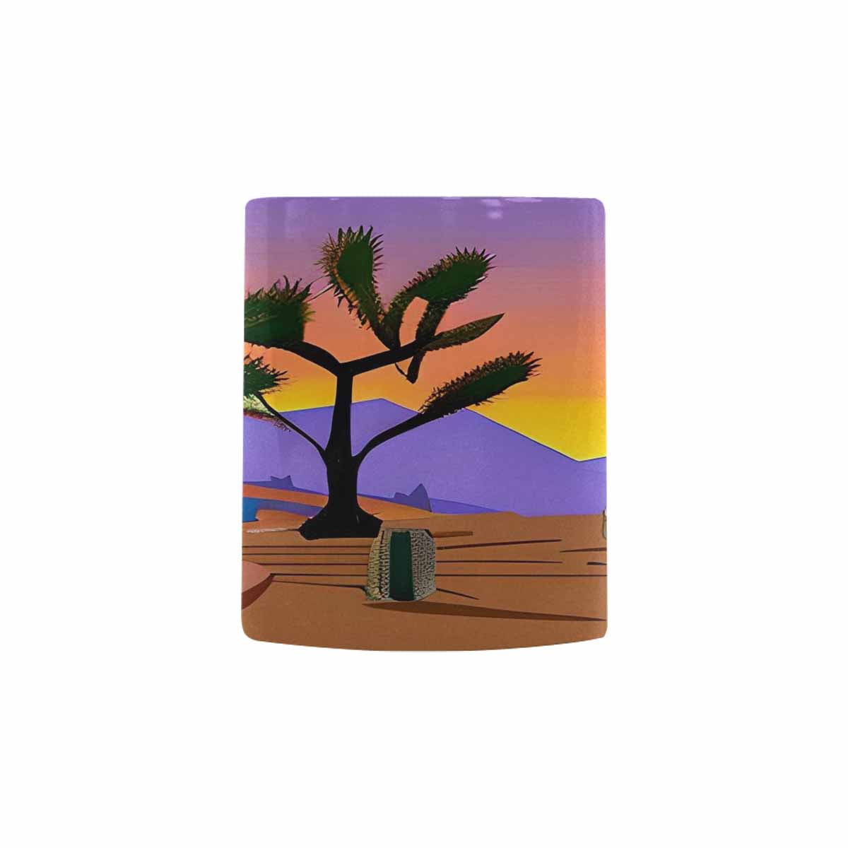 Coffee Mug, tea cup, desert scene, design 54