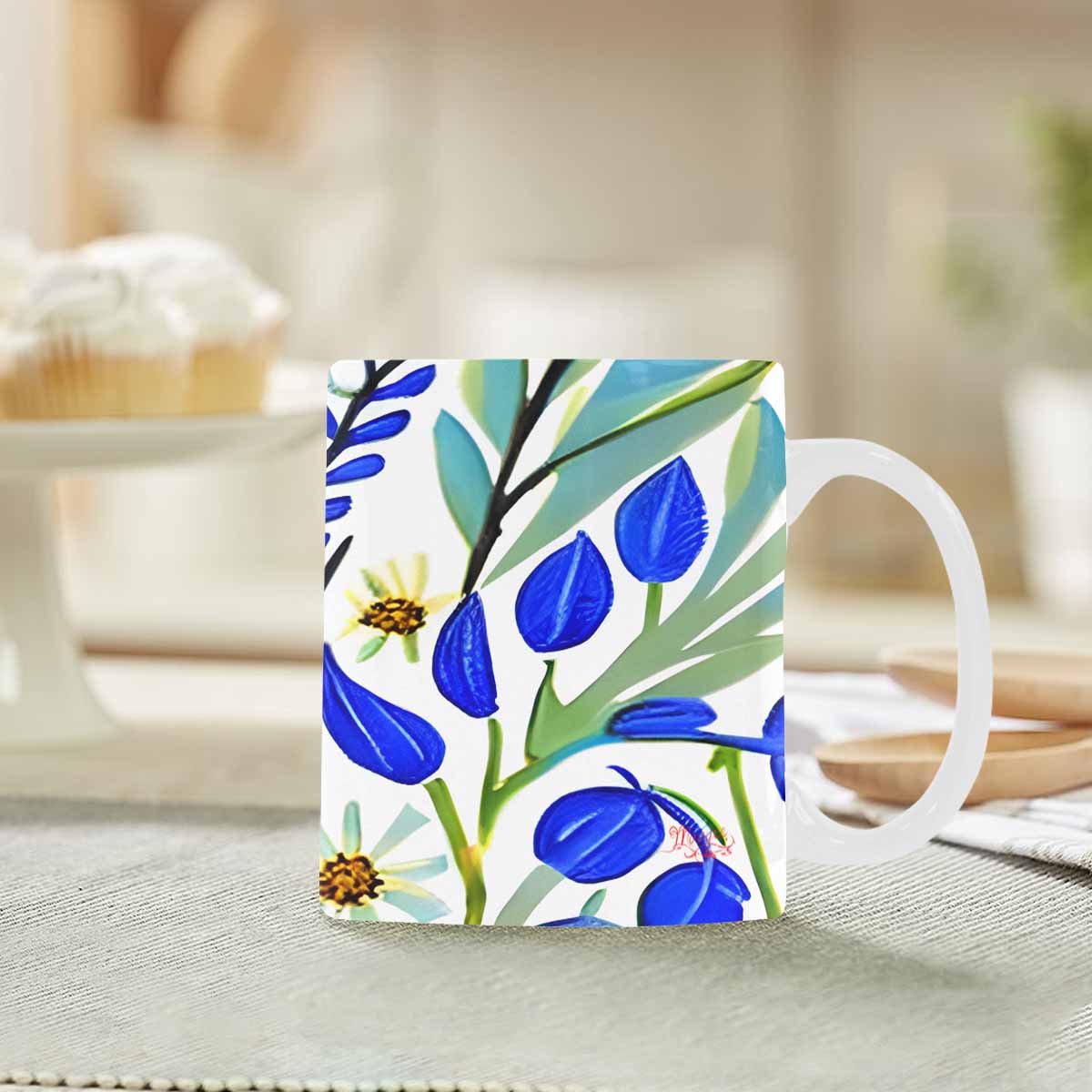 Quality Mug, coffee mug, tea cup, Bright florals, Set 1, Design 12
