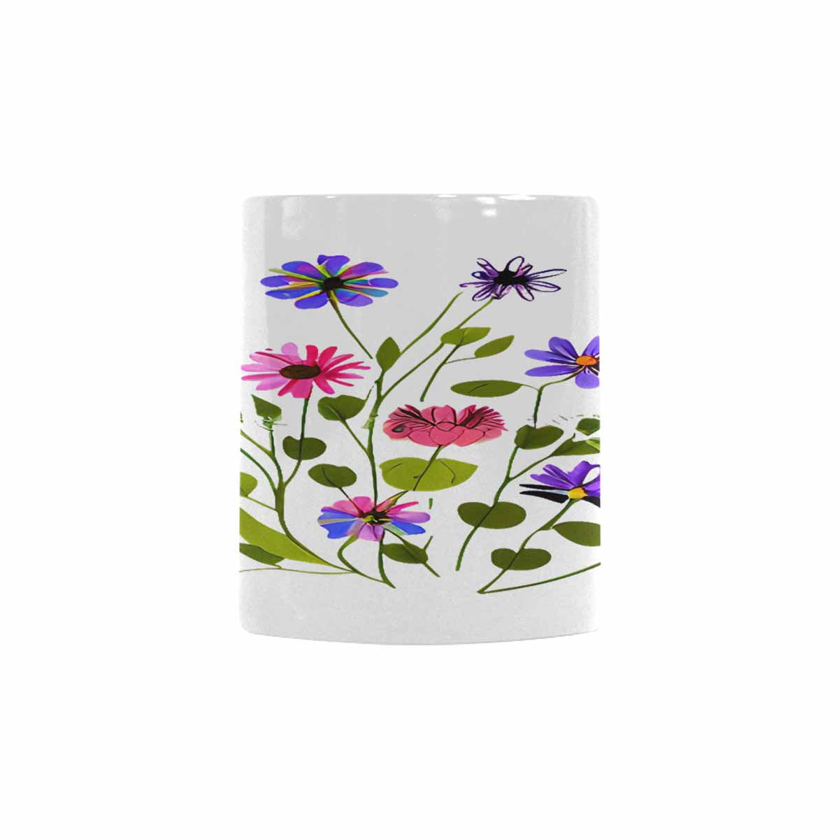 Quality Mug, coffee mug, tea cup, Bright florals, Set 2, design 70