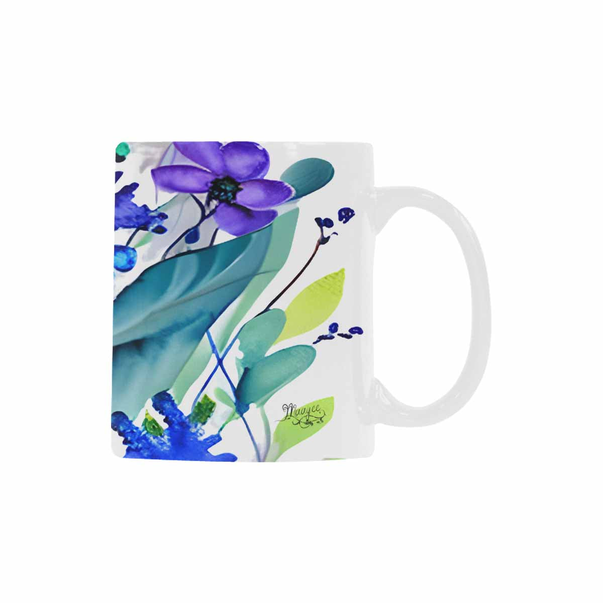 Quality Mug, coffee mug, tea cup, Bright florals, Set 1A, Design 22