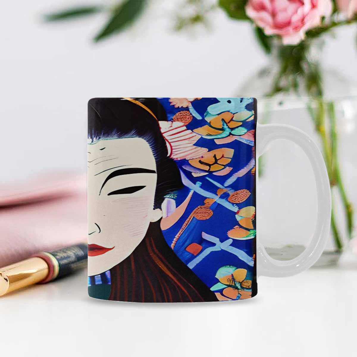 Quality Mug, coffee mug, tea cup, Asian Faces, Design 62