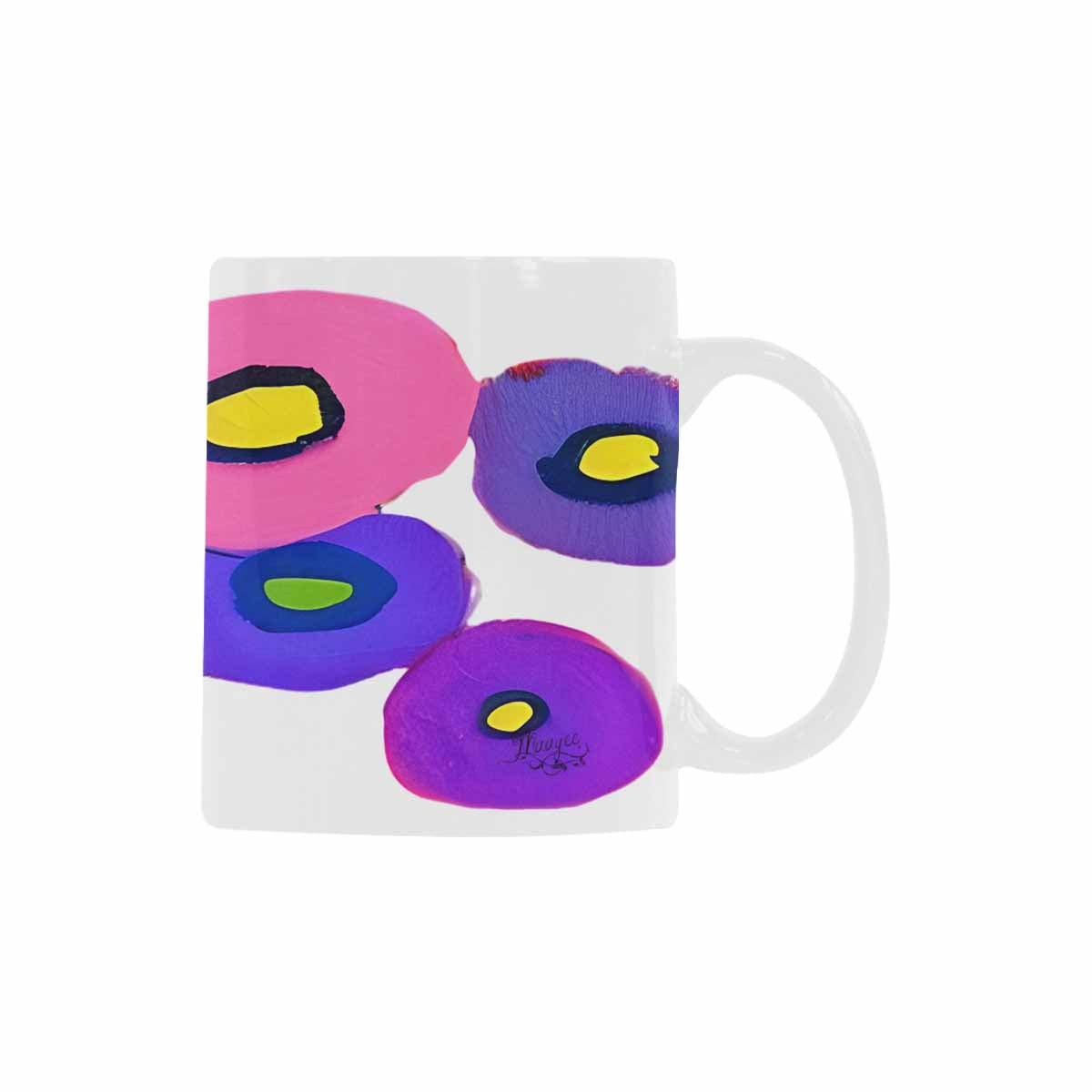 Quality Mug, coffee mug, tea cup, Bright florals, Set 1A, Design 71