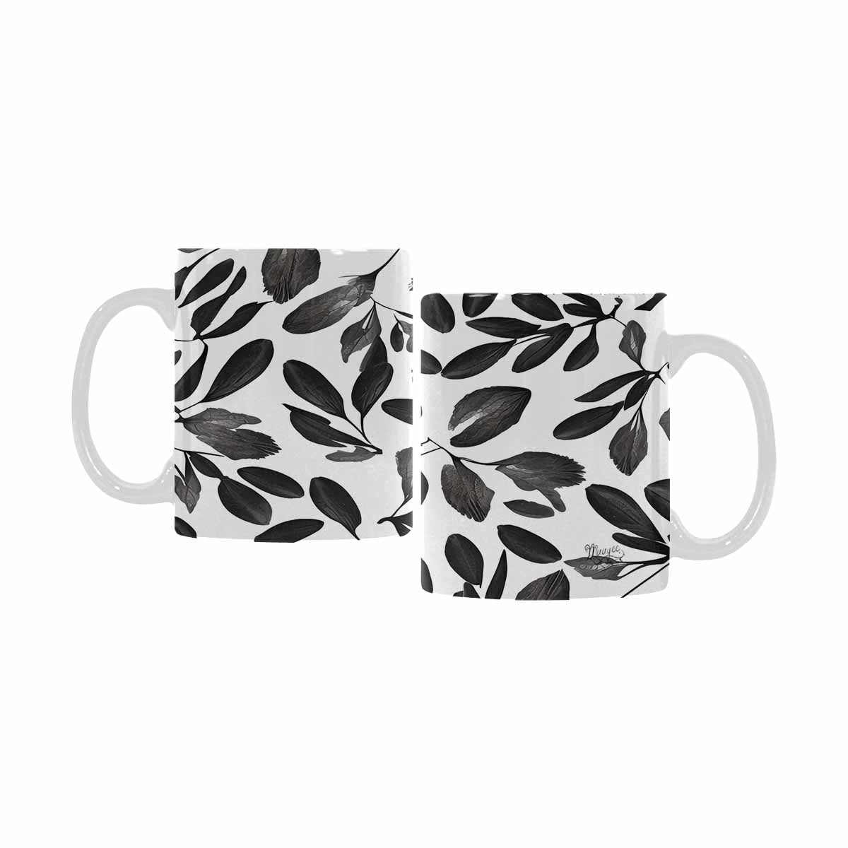 Quality Mug, coffee mug, tea cup, B & W Abstract, Set 1, design 16