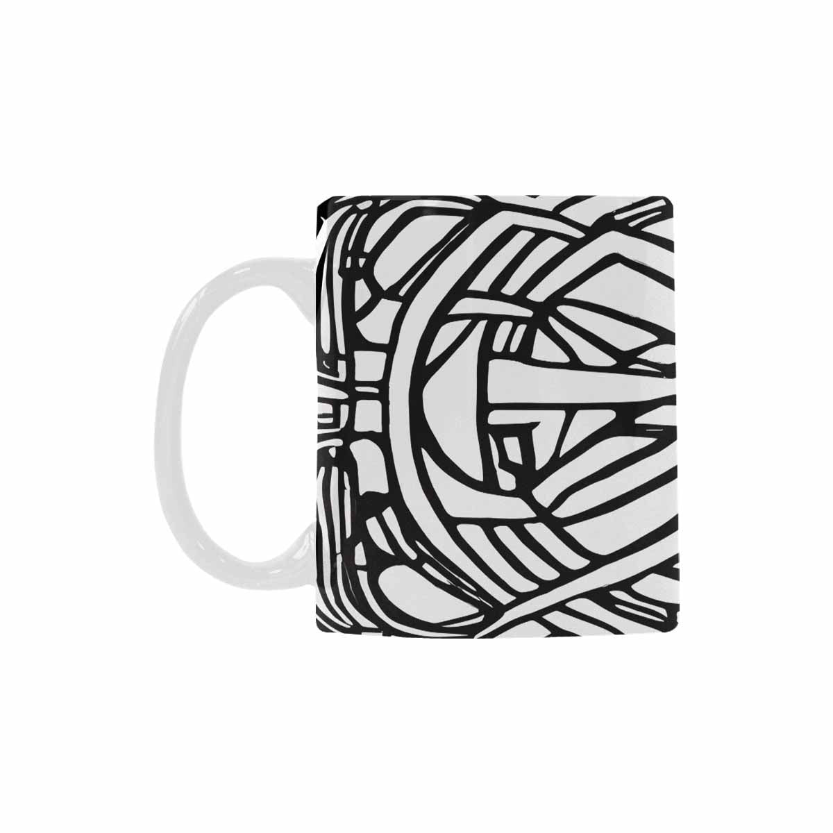 Quality Mug, coffee mug, tea cup, B & W Abstract, Set 1, design 50