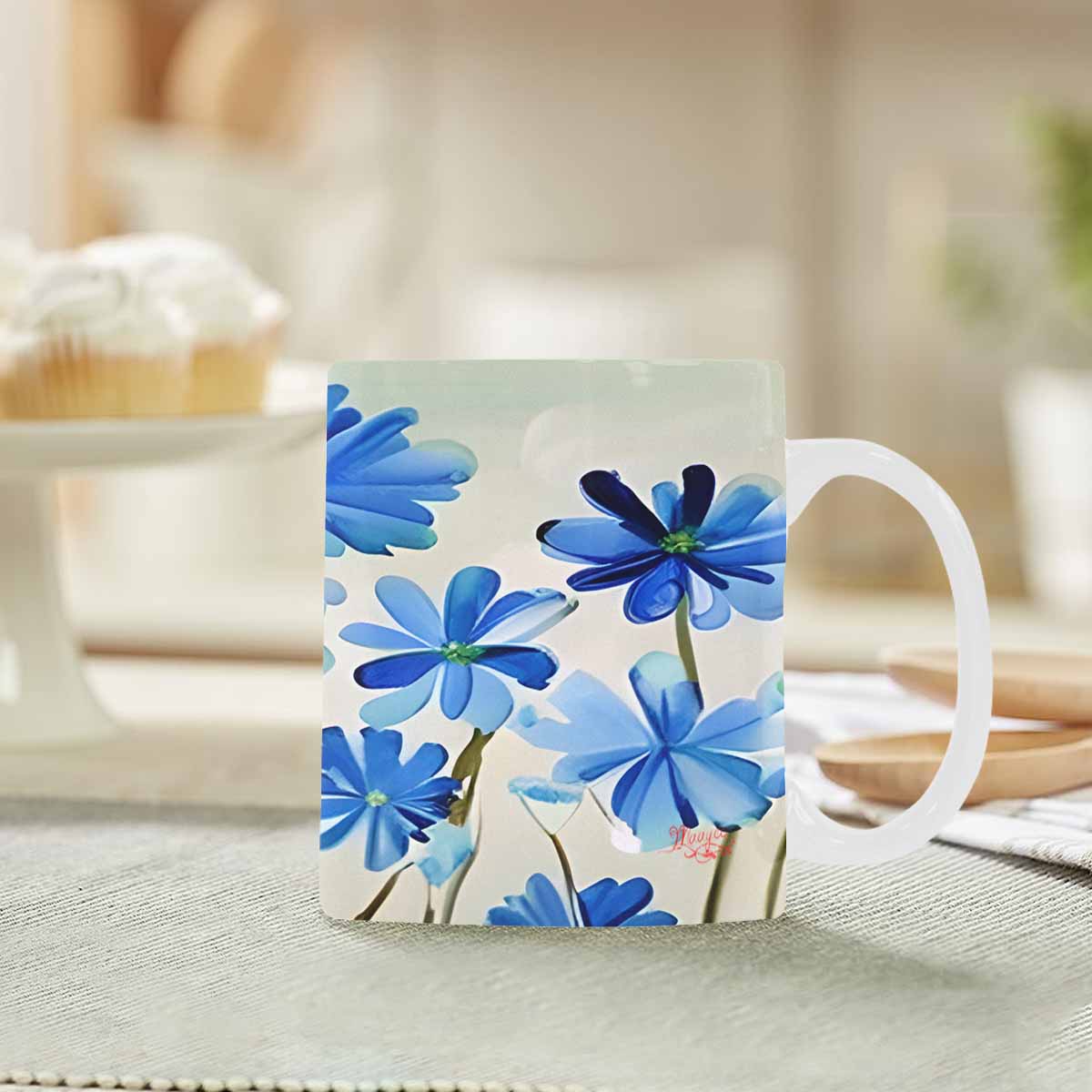 Quality Mug, coffee mug, tea cup, Bright florals, Set 1, Design 81
