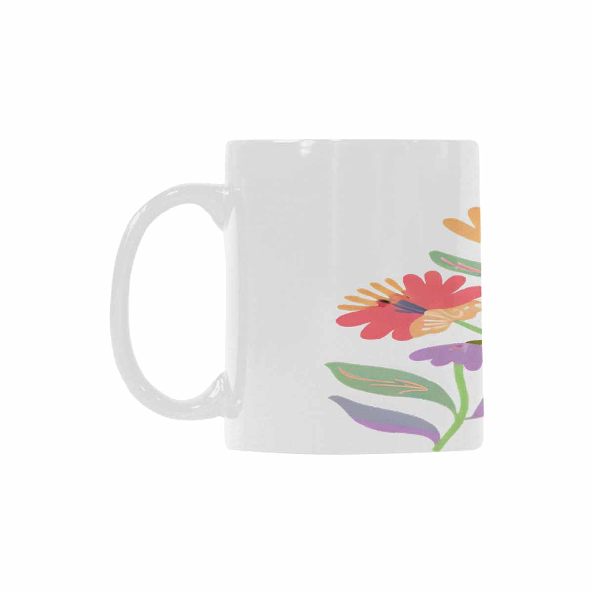 Quality Mug, coffee mug, tea cup, Bright florals, Set 2, design 54