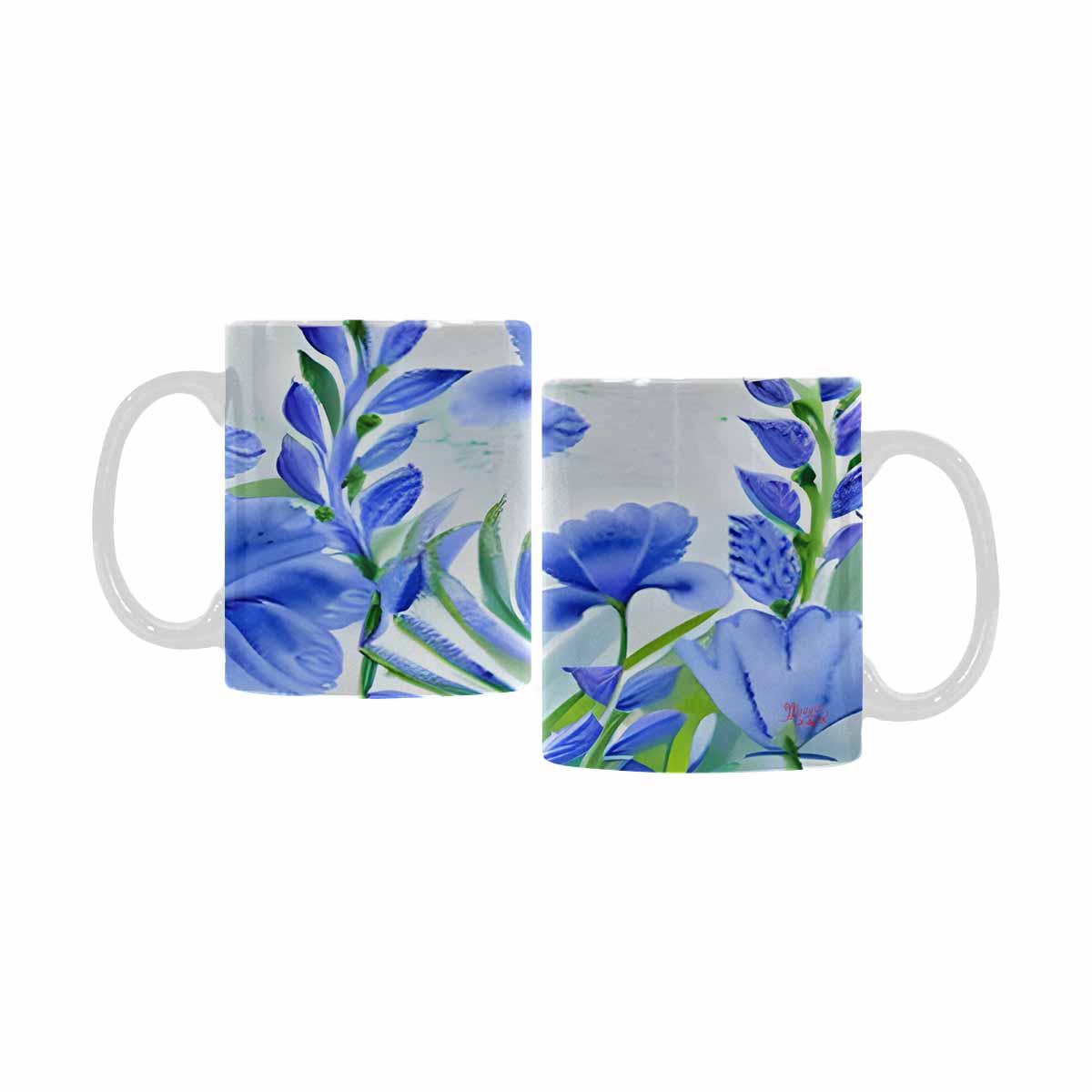 Quality Mug, coffee mug, tea cup, Bright florals, Set 1, Design 79