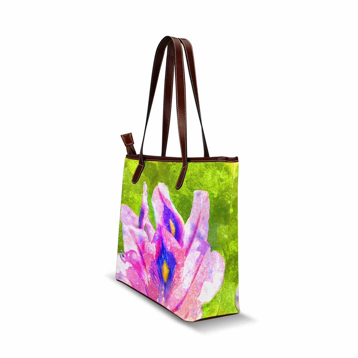 Classic Fabric handbag, watercolor floral, design 67