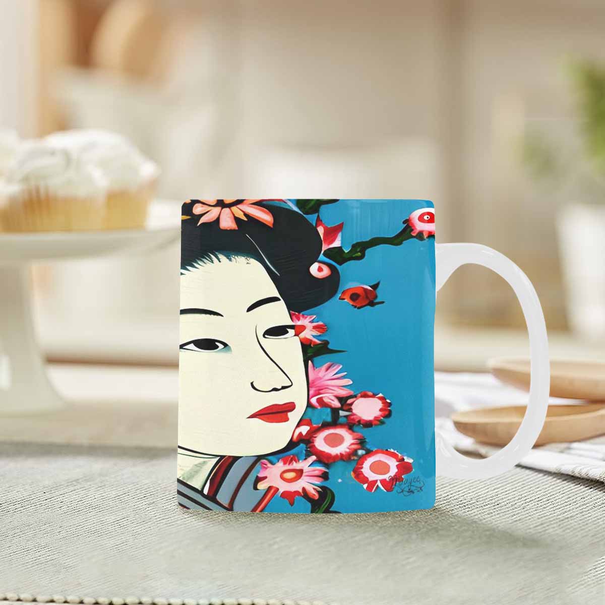 Quality Mug, coffee mug, tea cup, Asian Faces, Design 68