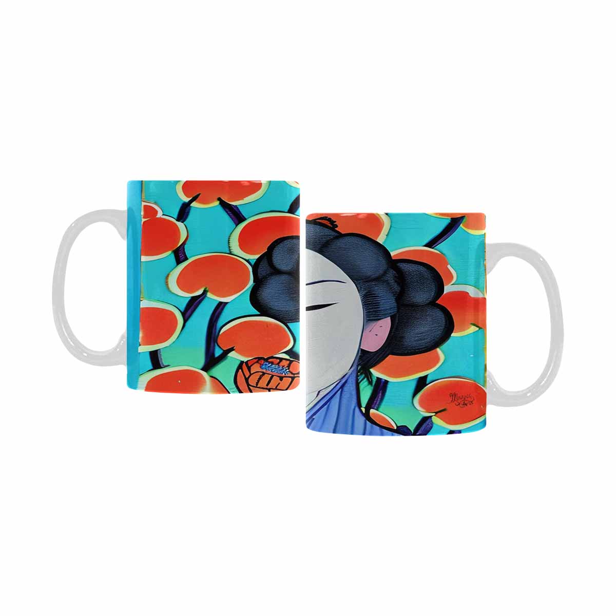 Quality Mug, coffee mug, tea cup, Asian Faces, Design 59