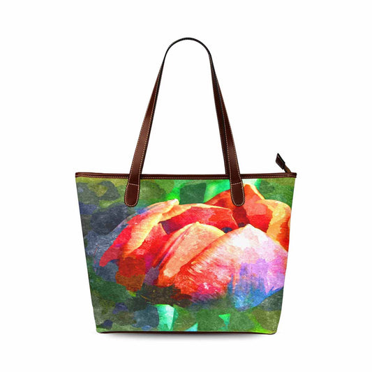 Classic Fabric handbag, watercolor floral, design 246