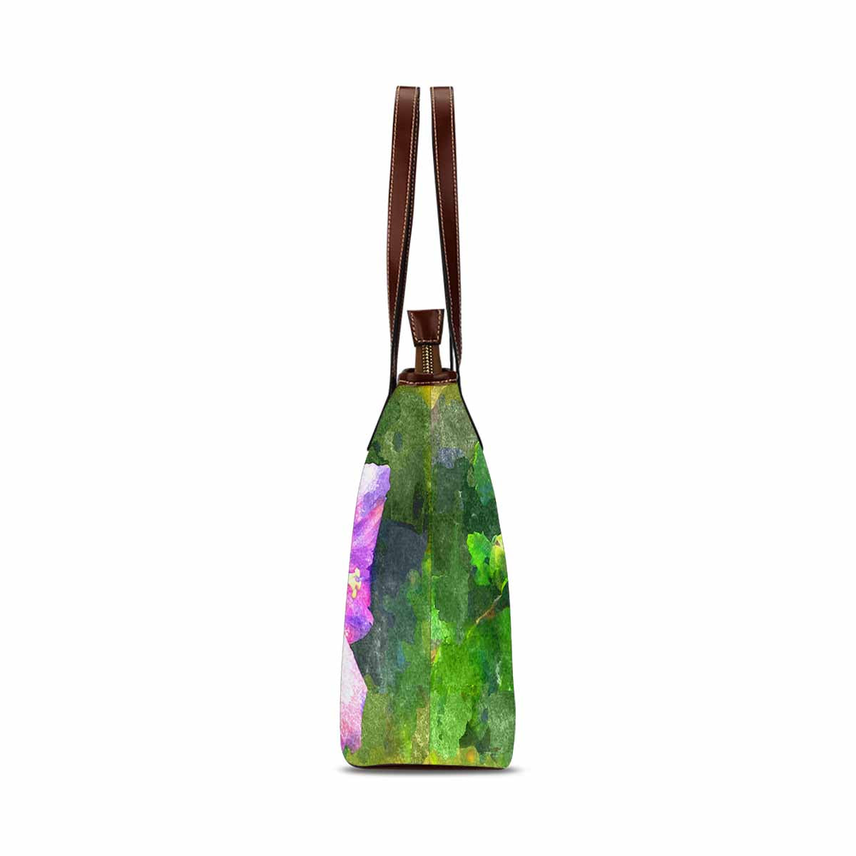 Classic Fabric handbag, watercolor floral, design 224