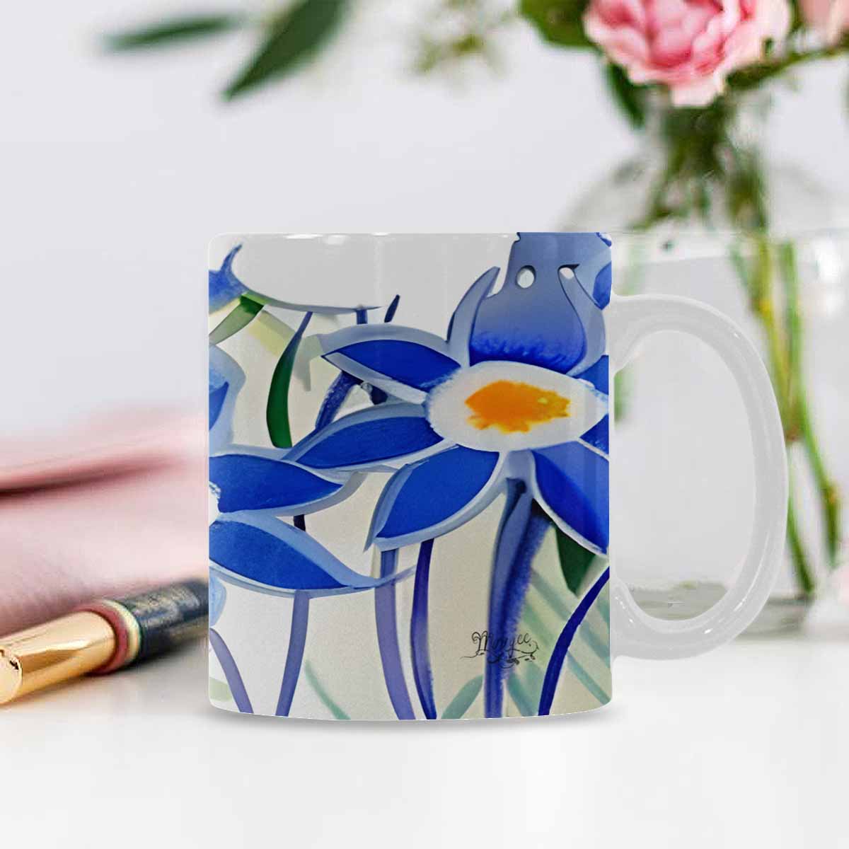 Quality Mug, coffee mug, tea cup, Bright florals, Set 1A, Design 46