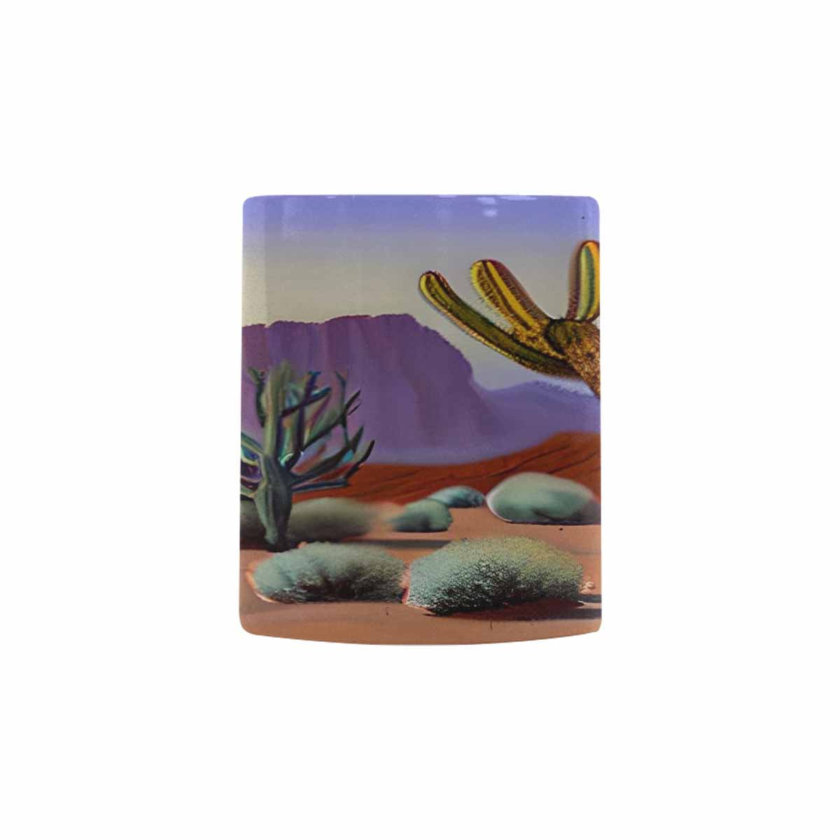 Coffee Mug, tea cup, desert scene, design 24