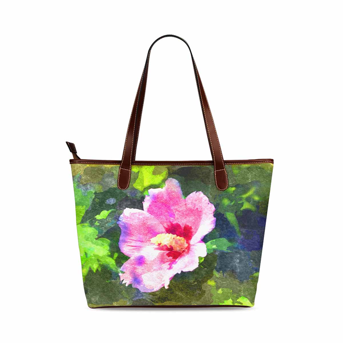 Classic Fabric handbag, watercolor floral, design 225
