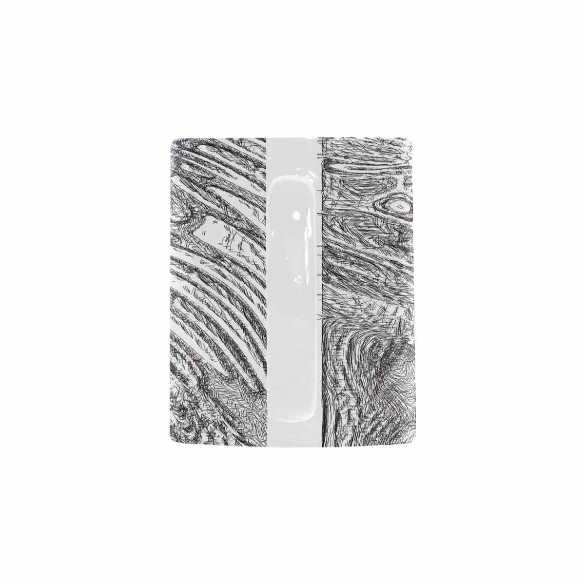 Quality Mug, coffee mug, tea cup, B & W Abstract, Set 1, design 157