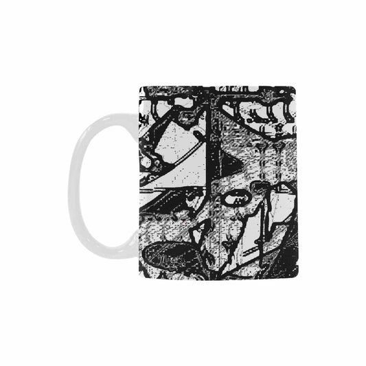 Quality Mug, coffee mug, tea cup, B & W Abstract, Set 1, design 4