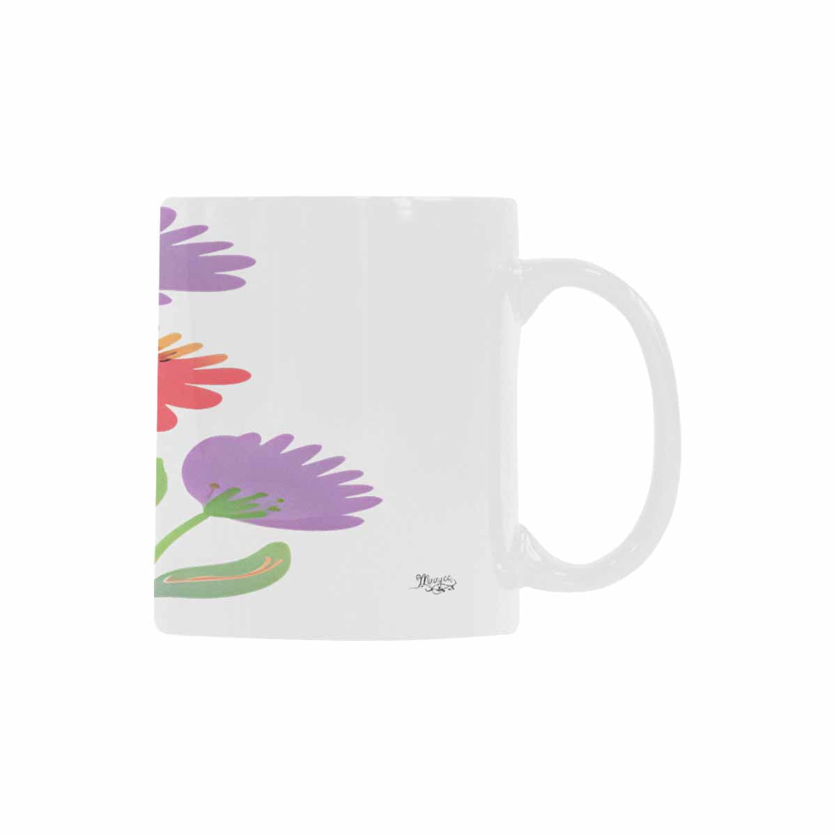 Quality Mug, coffee mug, tea cup, Bright florals, Set 2, design 54