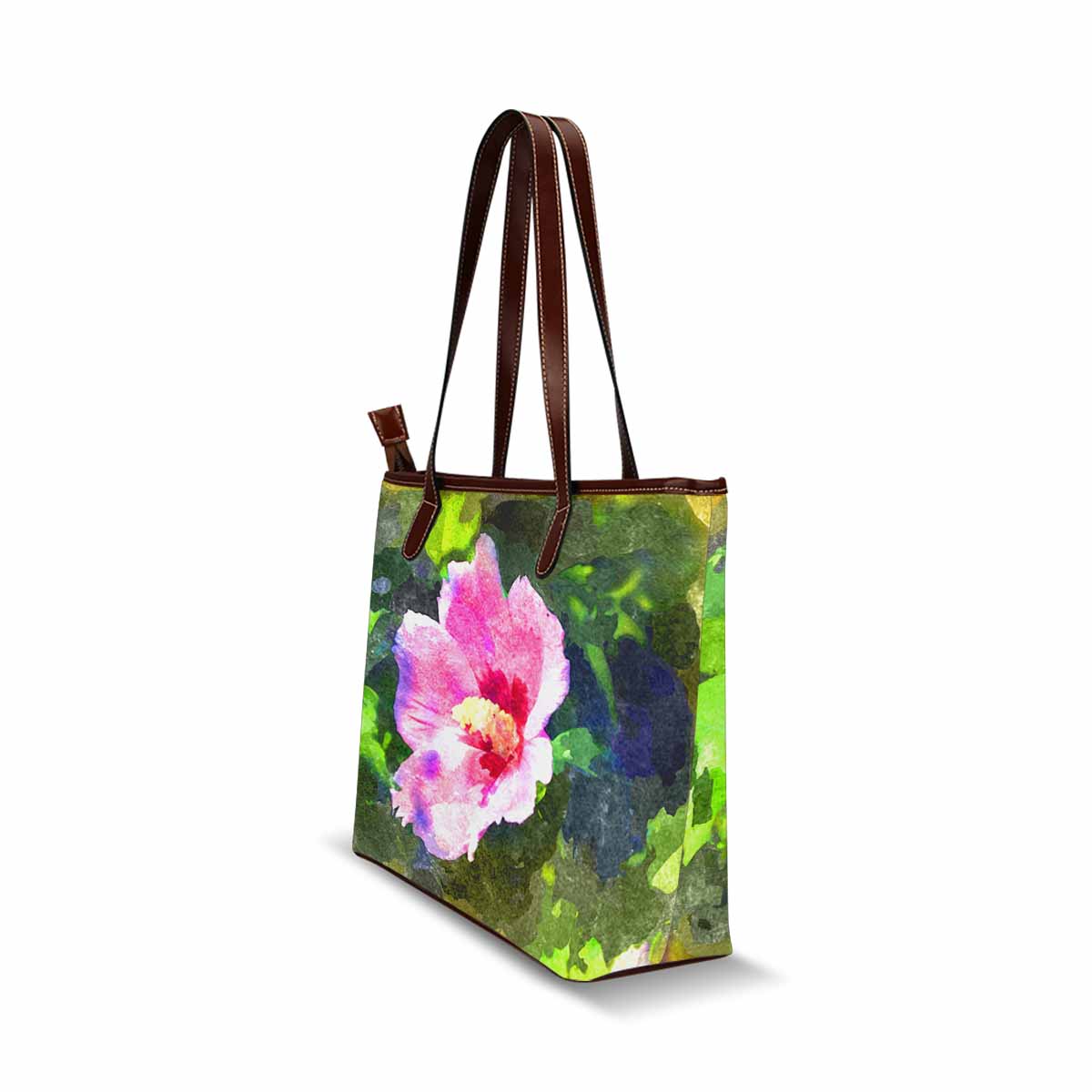 Classic Fabric handbag, watercolor floral, design 225