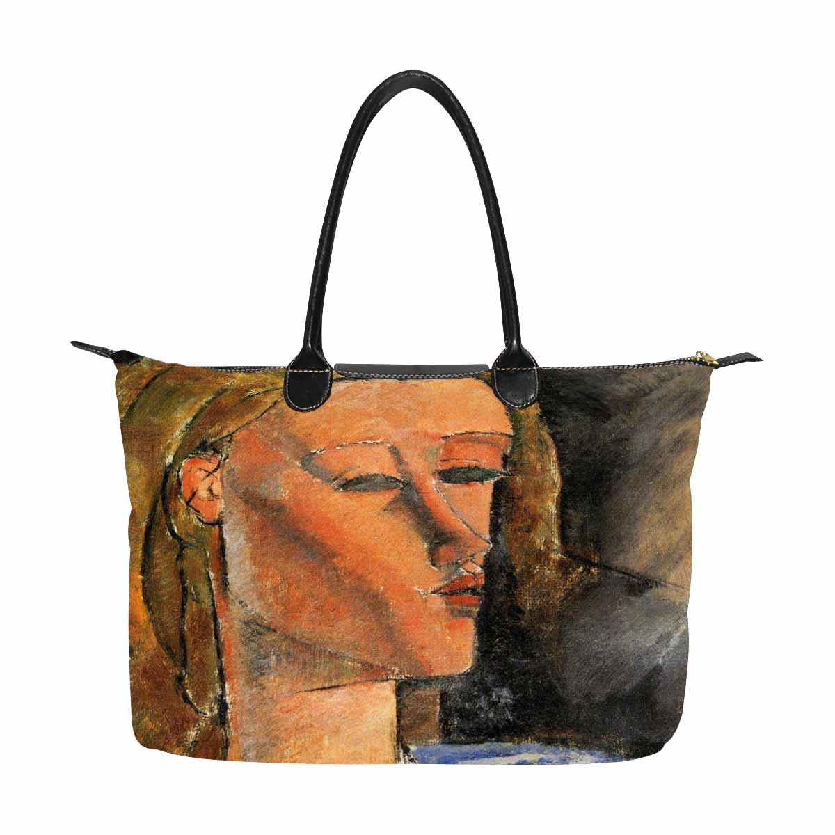 Classic handbag, Modigliani design, choice of 2 colors, Portrait of Beatrice Hastings 3