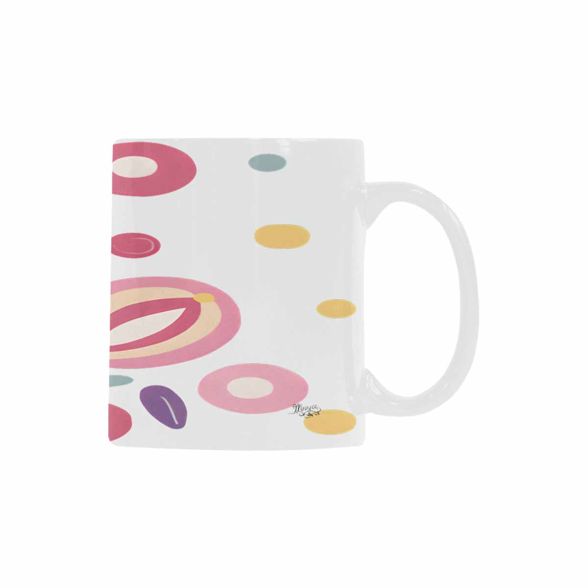 Quality Mug, coffee mug, tea cup, Bright florals, Set 2, design 5