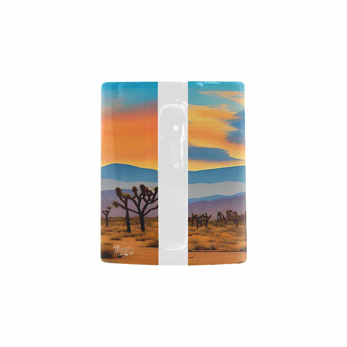 Coffee Mug, tea cup, desert scene, design 3