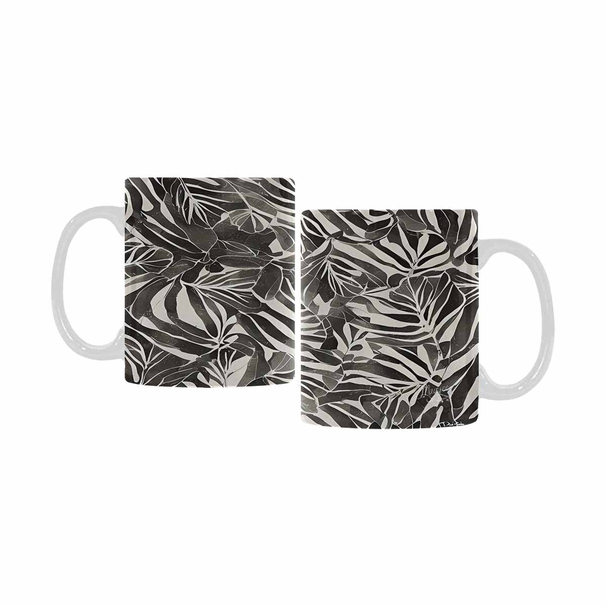 Quality Mug, coffee mug, tea cup, B & W Abstract, Set 1, design 13