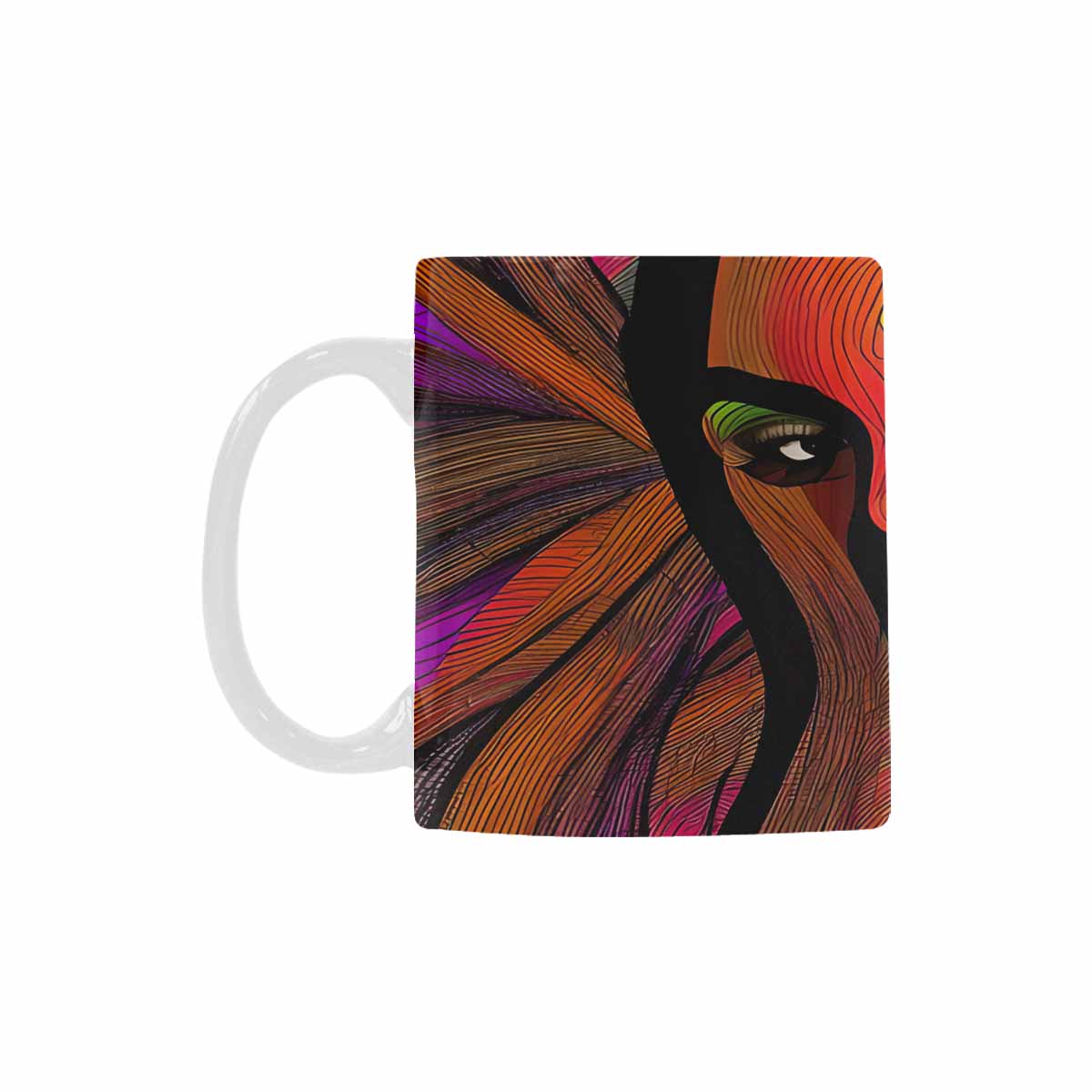 Quality Mug, coffee mug, tea cup, Black Faces, Set 1, design 41