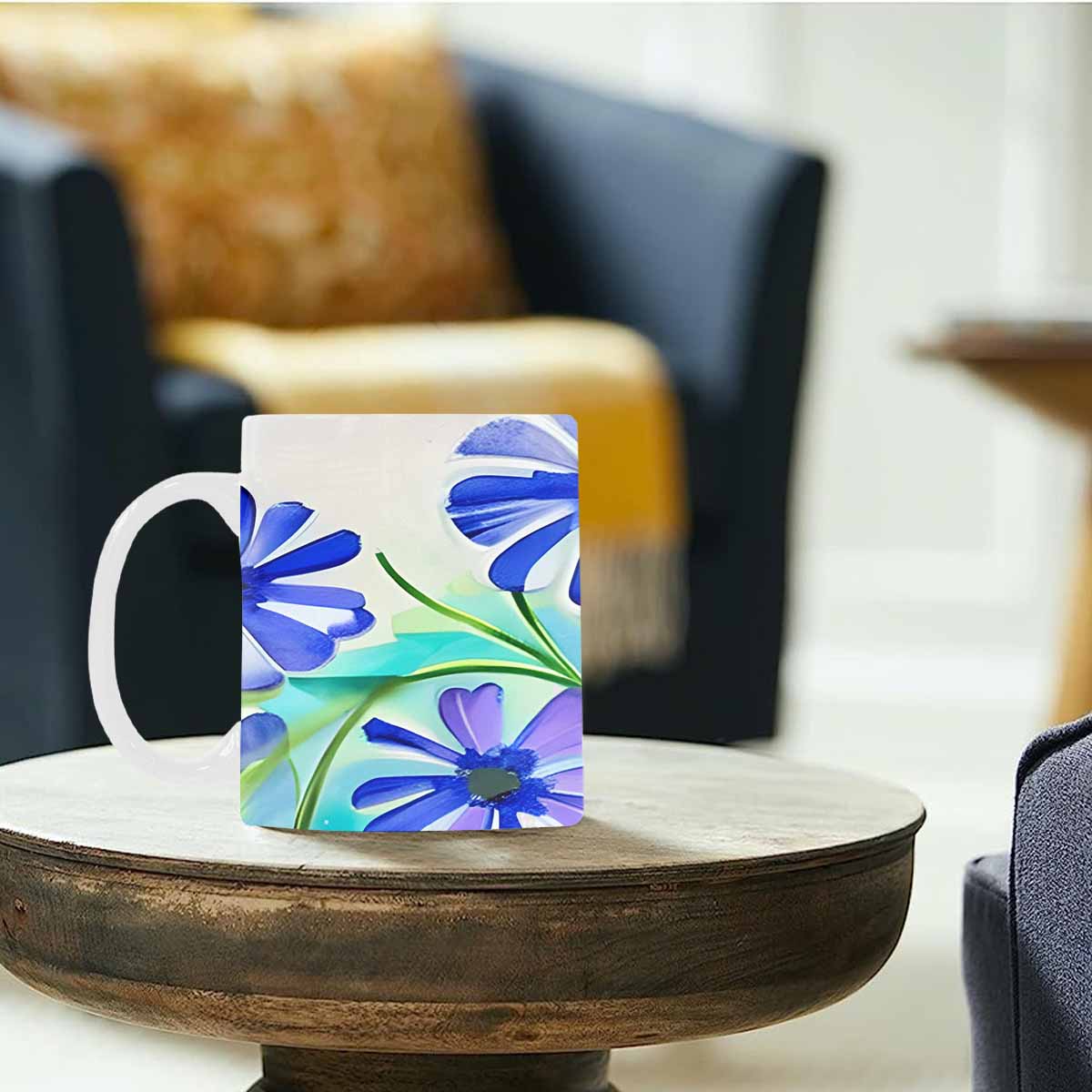 Quality Mug, coffee mug, tea cup, Bright florals, Set 1A, Design 60