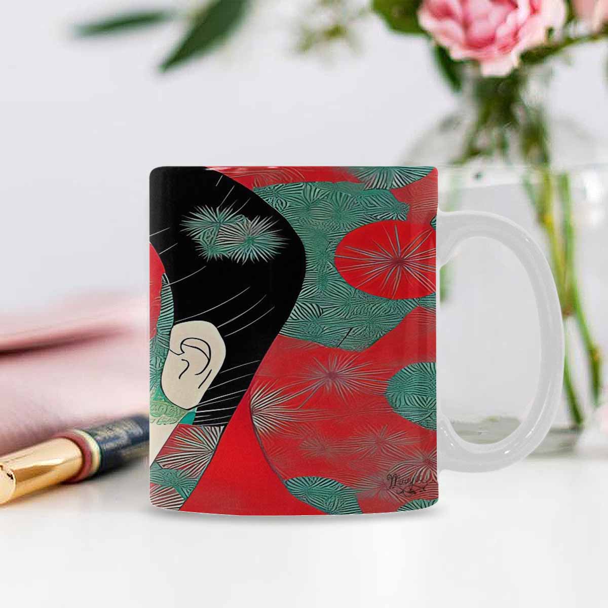 Quality Mug, coffee mug, tea cup, Asian Faces, Design 32