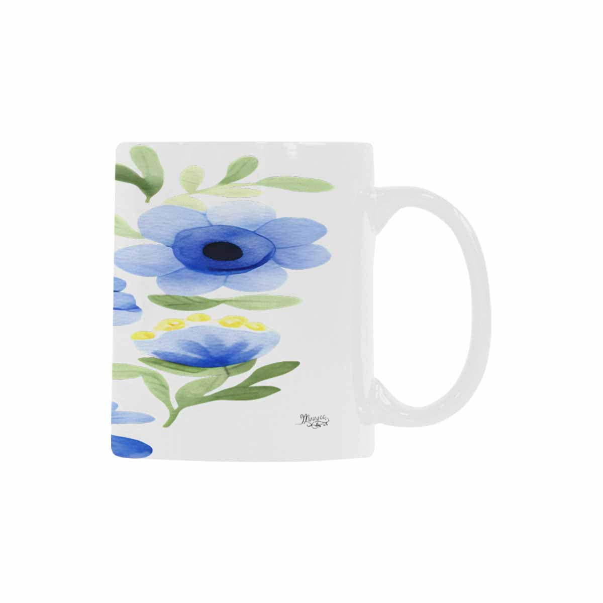 Quality Mug, coffee mug, tea cup, Bright florals, Set 2, design 44