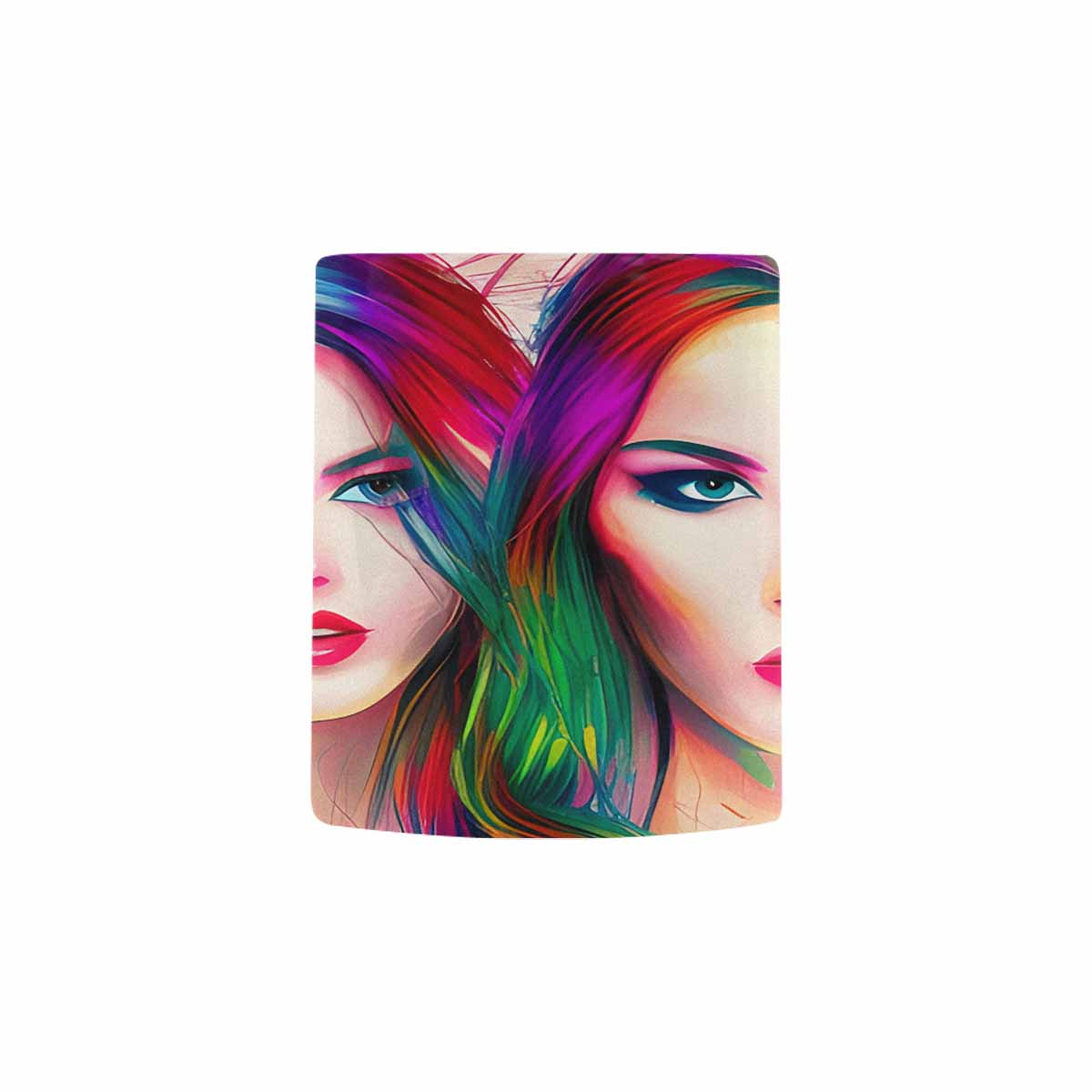 USA, Color Coffee Mug, tea cup, caucasian Face, design 11