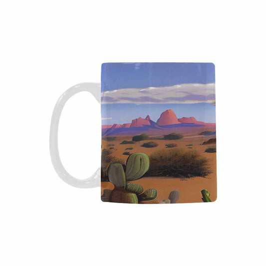 Coffee Mug, tea cup, desert scene, design 11