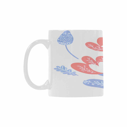 Quality Mug, coffee mug, tea cup, Bright florals, Set 2, design 12