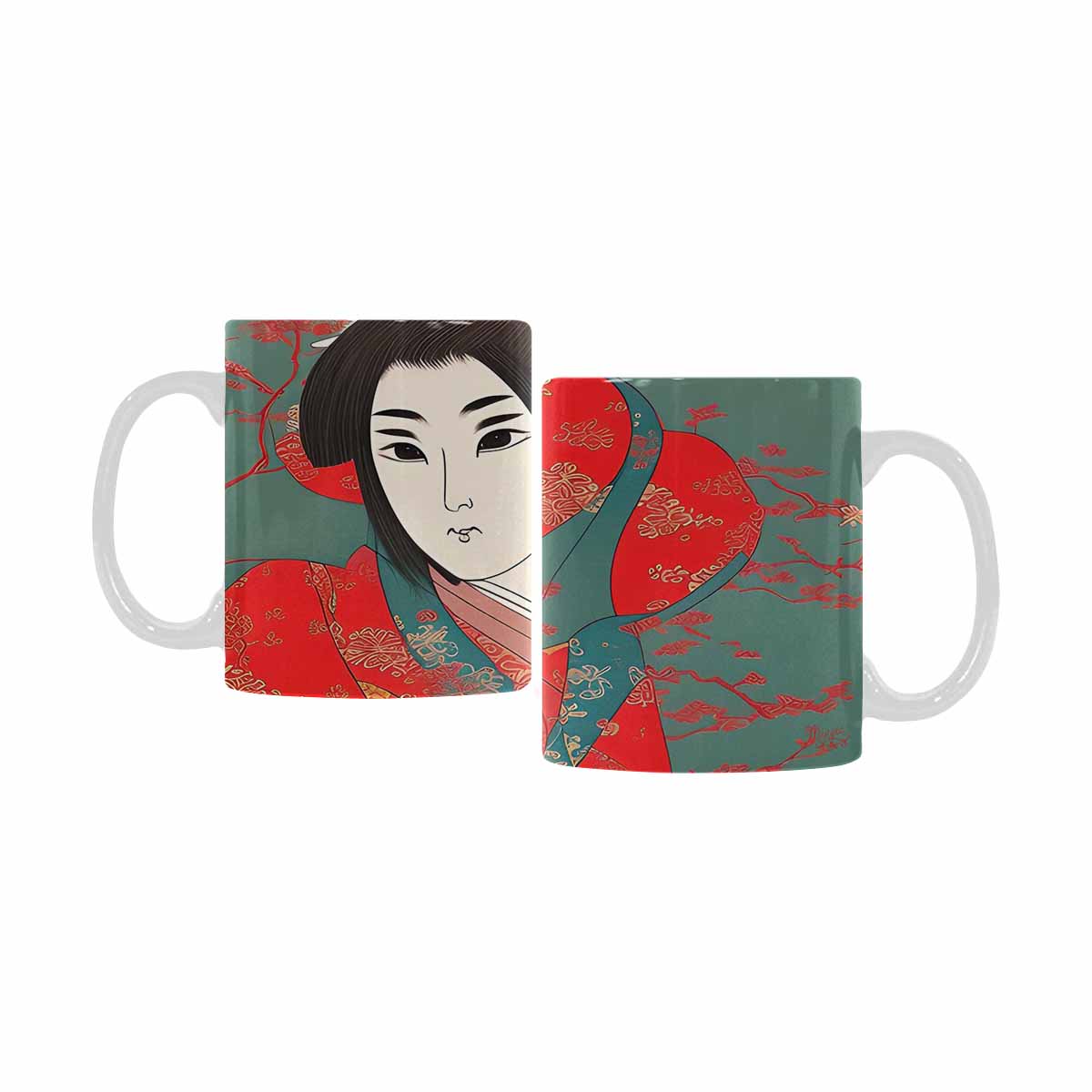 Quality Mug, coffee mug, tea cup, Asian Faces, Design 16