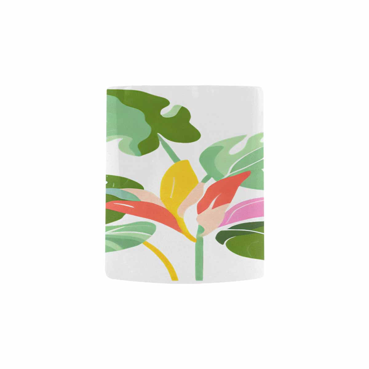 USA made Quality Mug, coffee mug, tea cup, Bright florals, Set 2, design 98