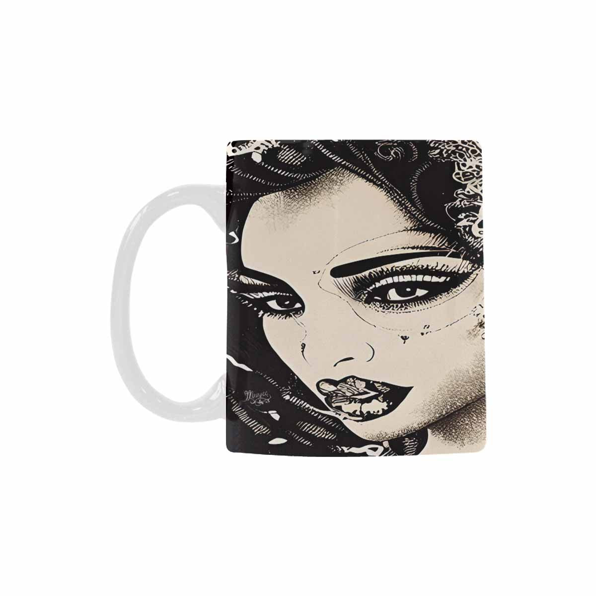 Quality Mug, coffee mug, tea cup, Black Faces, Set 1, design 6