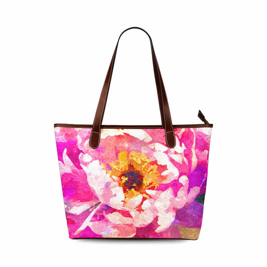 Classic Fabric handbag, watercolor floral, design 175